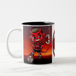 2 Couleurs Tasse Milan football 