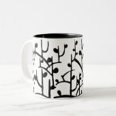 2 Couleurs Tasse moderne de branches (Devant gauche)