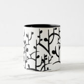 2 Couleurs Tasse moderne de branches (Centre)