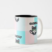 2 Couleurs Tasse molle de minou (Devant droit)