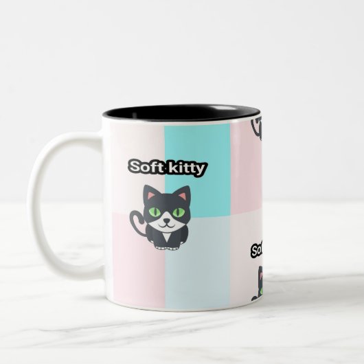 2 Couleurs Tasse molle de minou (Gauche)