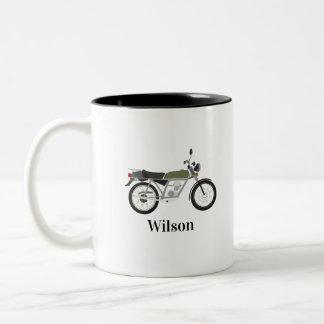 2 Couleurs Tasse Moto Vintage