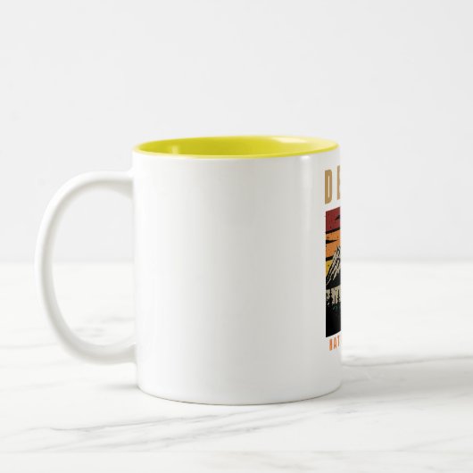2 Couleurs Tasse Mount Denali Alaska – Café de montagne panor (Gauche)