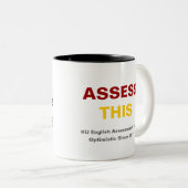 2 Couleurs Tasse moyenne anglaise d'états d'évaluation de KU (Devant droit)