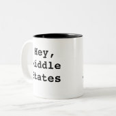 2 Couleurs Tasse moyenne anglaise d'états d'évaluation de KU (Devant gauche)
