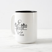 2 Couleurs Tasse Mr. & Mrs. Coffee (Devant gauche)