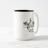 2 Couleurs Tasse Mr. & Mrs. Coffee (Devant droit)