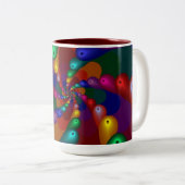 2 Couleurs Tasse multi de conception de couleur (Devant droit)