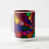2 Couleurs Tasse multi de conception de couleur (Devant gauche)