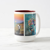 2 Couleurs tasse mystique magique d'alpaga (Devant droit)