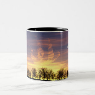 2 Couleurs Tasse Naviguer dans le ciel nocturne