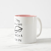 2 Couleurs Tasse nerd (Devant droit)