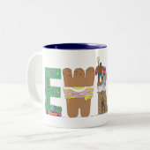 2 Couleurs Tasse | NEWARK, NJ (EWR) (Devant gauche)