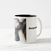 2 Couleurs Tasse noire (Devant droit)