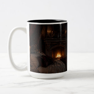 2 Couleurs Tasse noire Chambre à coucher au coin du feu de No