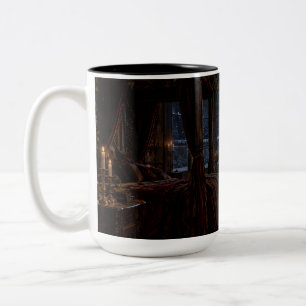 2 Couleurs Tasse noire cheminée de chambre gothique Savage