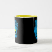 2 Couleurs Tasse noire de corneille (Centre)