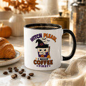 2 Couleurs Tasse noire de Halloween « Witch Please Coffee Fir