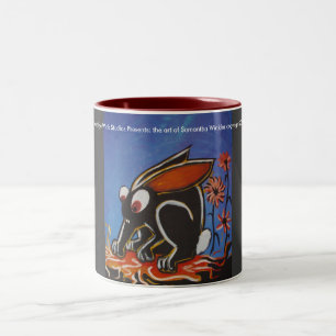 2 Couleurs tasse noire de lapin