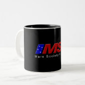 2 Couleurs Tasse noire de MSA (Devant gauche)