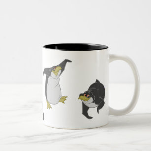 2 Couleurs Tasse noire et blanche de pingouins