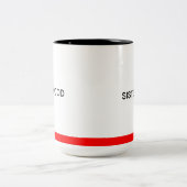 2 Couleurs Tasse noire/rouge de fraternité d'ACS (Centre)