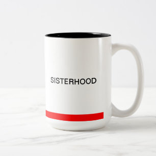 2 Couleurs Tasse noire/rouge de fraternité d'ACS
