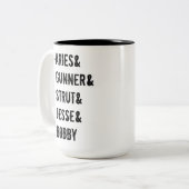 2 Couleurs Tasse nommée assez mortelle (Devant gauche)