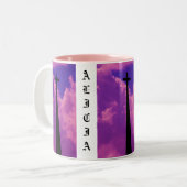 2 Couleurs Tasse NOMMÉE CROISÉE (Devant gauche)