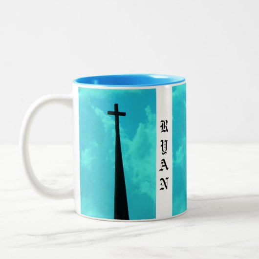2 Couleurs Tasse NOMMÉE CROISÉE (Gauche)