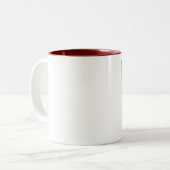 2 Couleurs Tasse nommée customisée (Devant gauche)