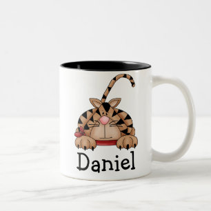 2 Couleurs Tasse nommée de Personizable de chats de Kitty