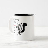 2 Couleurs Tasse Nostalgique Pepe Le Pew (Devant gauche)