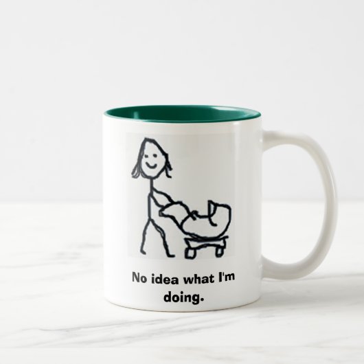 2 Couleurs Tasse novice de maman (Droit)