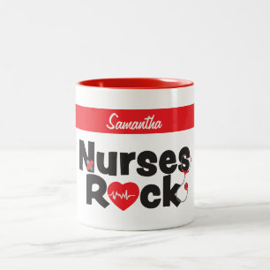 2 Couleurs Tasse Nurses Rock