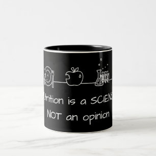 2 Couleurs Tasse Nutrition est une Science NON une Opinion