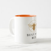 2 Couleurs Tasse - Occupé comme une abeille (Devant gauche)