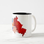 2 Couleurs Tasse occupée de Berlin (Devant droit)