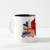 2 Couleurs Tasse occupée de Berlin (Devant gauche)