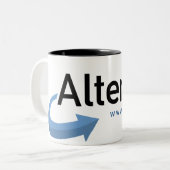 2 Couleurs Tasse officielle d'AlterNet (Devant gauche)