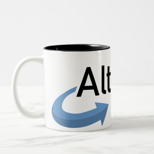 2 Couleurs Tasse officielle d'AlterNet (Gauche)