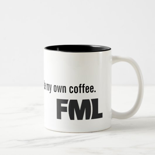2 Couleurs Tasse officielle de FML : Fait maison (Droit)