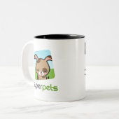 2 Couleurs Tasse officielle de SuperPets Kitty (Devant gauche)