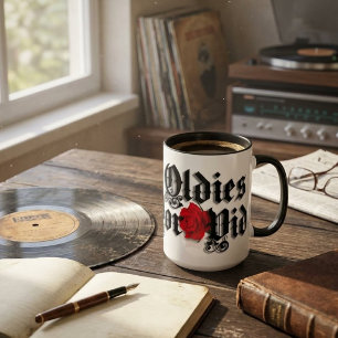 2 Couleurs Tasse Oldies por vida Café