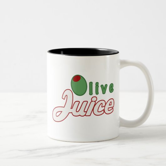 2 Couleurs Tasse olive de jus (Droit)