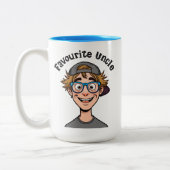 2 Couleurs Tasse Oncle Préféré (Gauche)