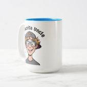 2 Couleurs Tasse Oncle Préféré (Devant gauche)