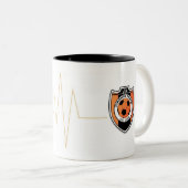 2 Couleurs Tasse orange #7 d'impulsion (Devant droit)