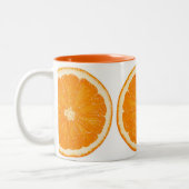 2 Couleurs Tasse orange d'agrume (Gauche)