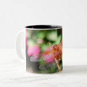 2 Couleurs Tasse orange de libellule (Devant gauche)